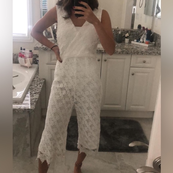 Francesca’s Bridal Lace Jumpsuit - Picture 5 of 6